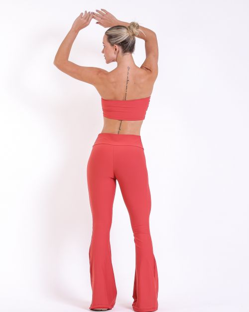 Conjunto Cal�a Flare Light + Top Faixa