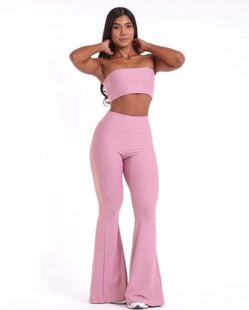 Conjunto Cal�a Flare Light + Top Faixa