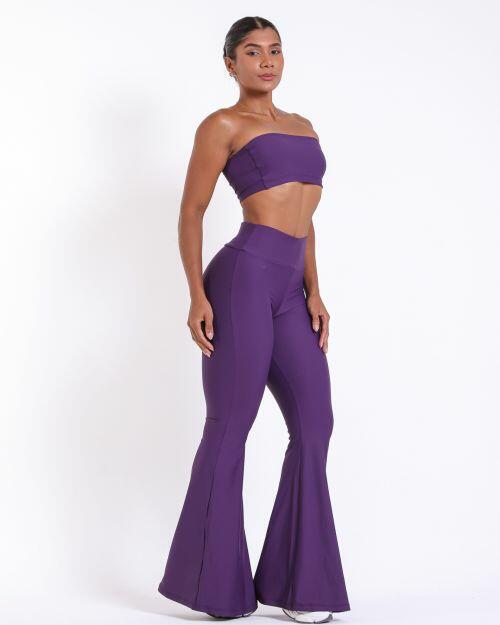 Conjunto Cal�a Flare Light + Top Faixa