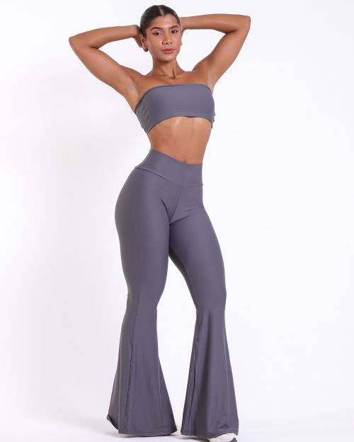 Conjunto Cal�a Flare Light + Top Faixa