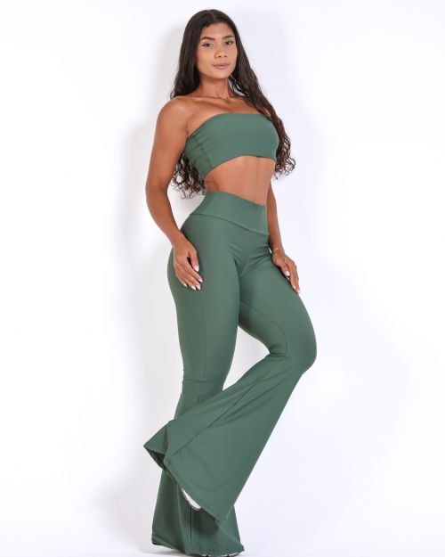 Conjunto Cal�a Flare Light + Top Faixa