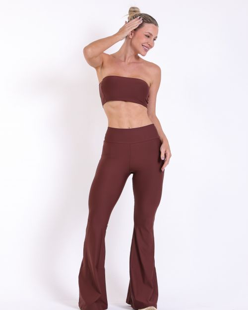 Conjunto Cal�a Flare Light + Top Faixa