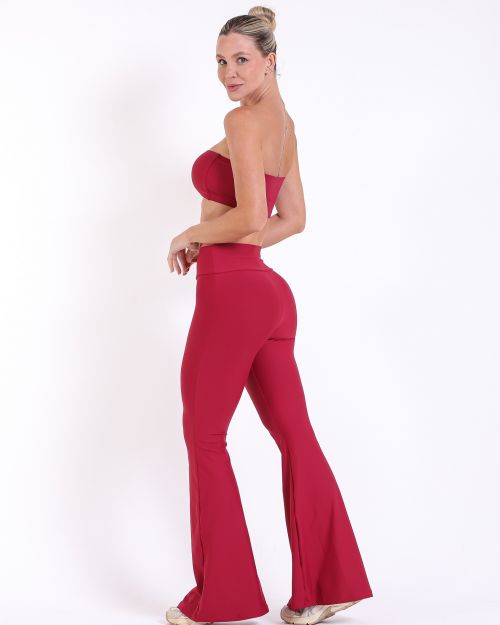 Conjunto Cal�a Flare Light + Top Faixa