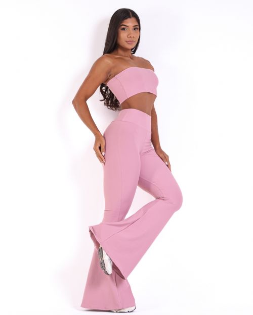 Conjunto Cal�a Flare Light + Top Faixa