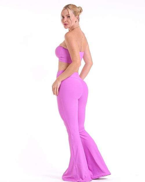 Conjunto Cal�a Flare Light + Top Faixa