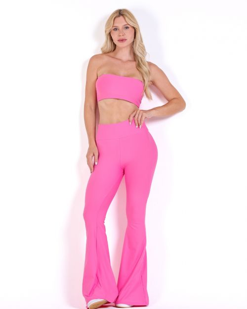 Conjunto Cal�a Flare Light + Top Faixa
