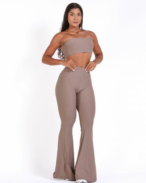 Conjunto Cal�a Flare Light + Top Faixa
