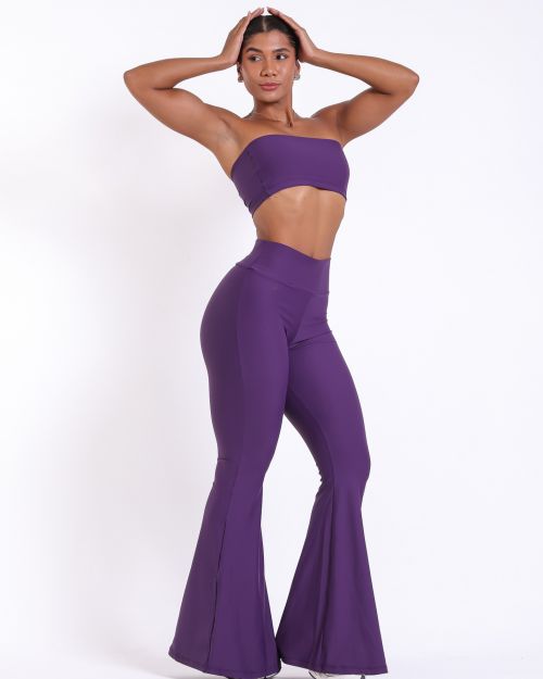 Conjunto Cal�a Flare Light + Top Faixa