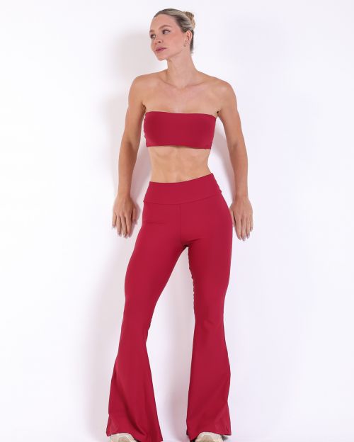 Conjunto Cal�a Flare Light + Top Faixa
