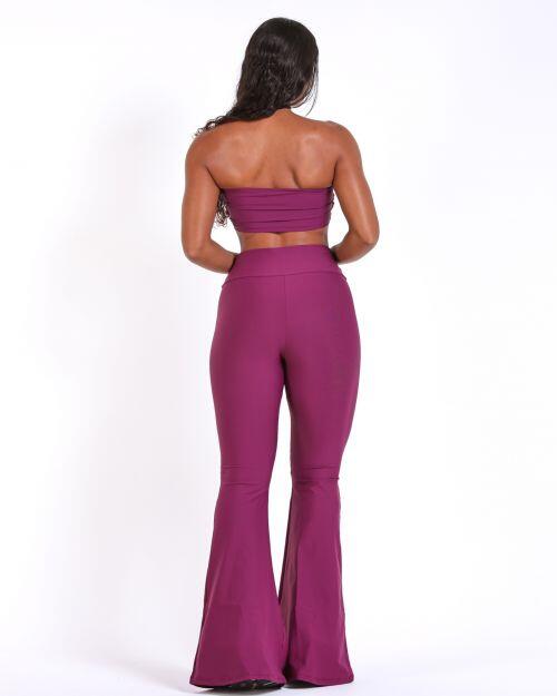 Conjunto Cal�a Flare Light + Top Faixa