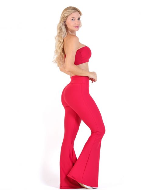 Conjunto Cal�a Flare Light + Top Faixa