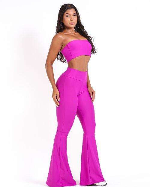 Conjunto Cal�a Flare Light + Top Faixa