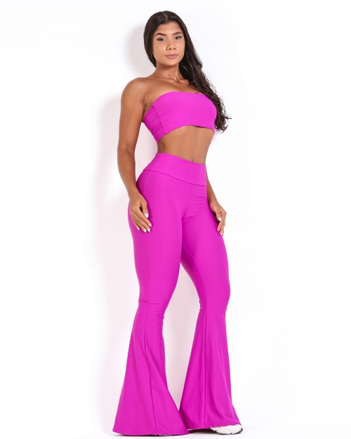Conjunto Cal�a Flare Light + Top Faixa