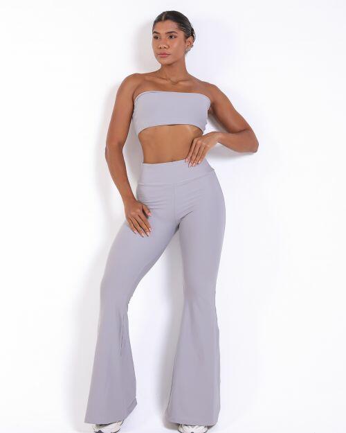 Conjunto Cal�a Flare Light + Top Faixa