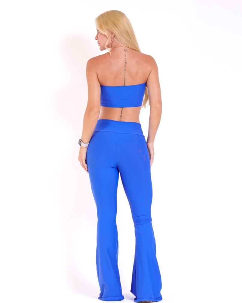 Conjunto Calça Flare Light + Top Faixa