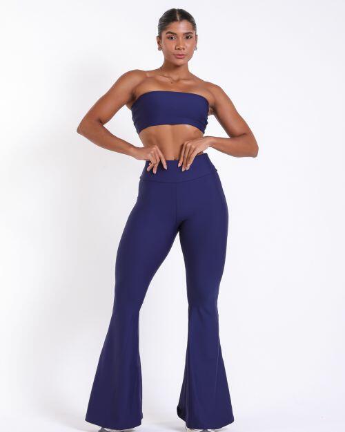 Conjunto Cal�a Flare Light + Top Faixa