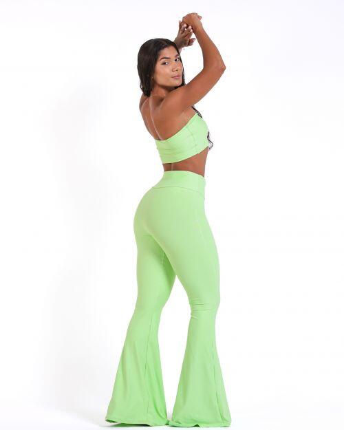Conjunto Cal�a Flare Light + Top Faixa