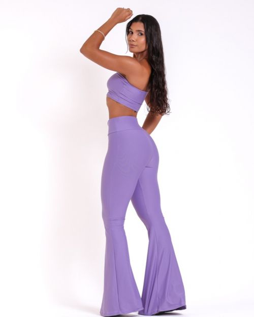 Conjunto Calça Flare Light + Top Faixa