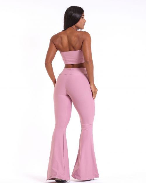 Conjunto Cal�a Flare Light + Top Faixa