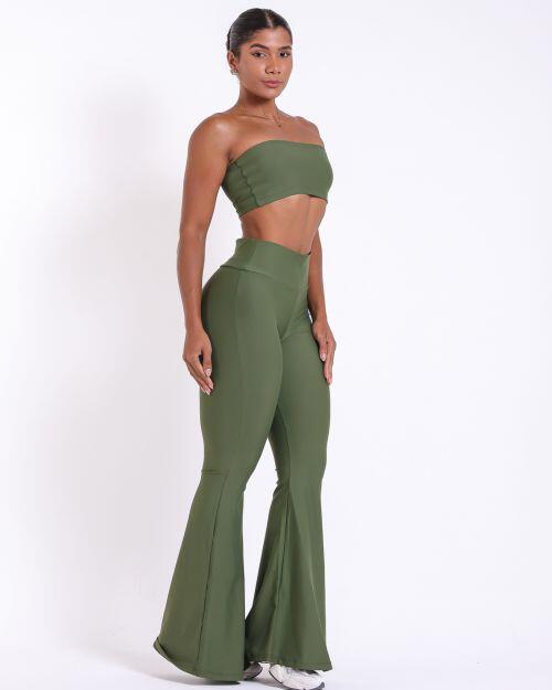 Conjunto Cal�a Flare Light + Top Faixa