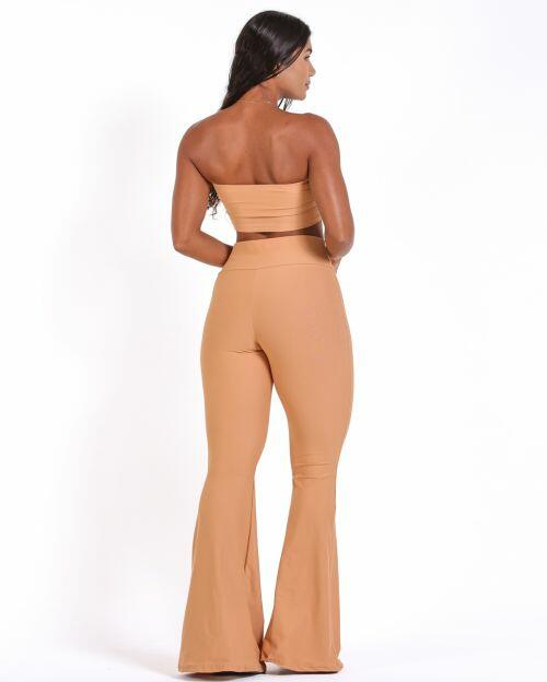 Conjunto Cal�a Flare Light + Top Faixa