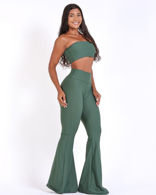 Conjunto Cal�a Flare Light + Top Faixa