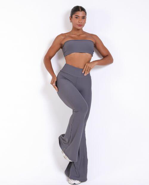 Conjunto Cal�a Flare Light + Top Faixa