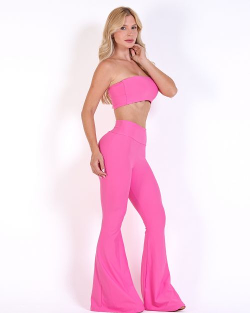 Conjunto Cal�a Flare Light + Top Faixa