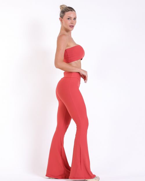 Conjunto Cal�a Flare Light + Top Faixa