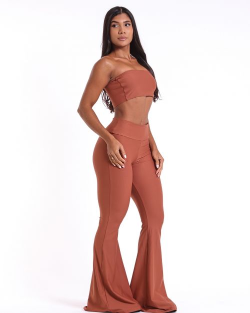 Conjunto Cal�a Flare Light + Top Faixa