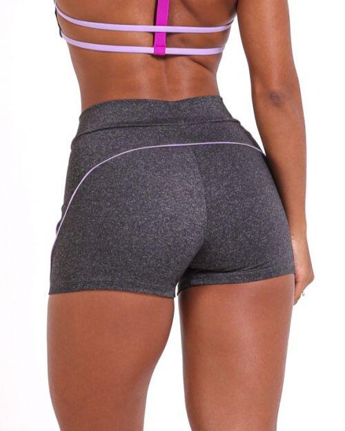 Short Duda Mescla Escuro