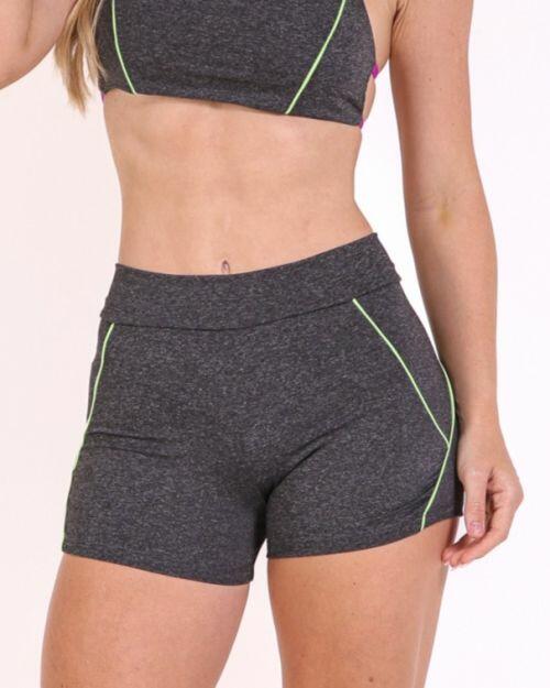 Short Duda Mescla Escuro