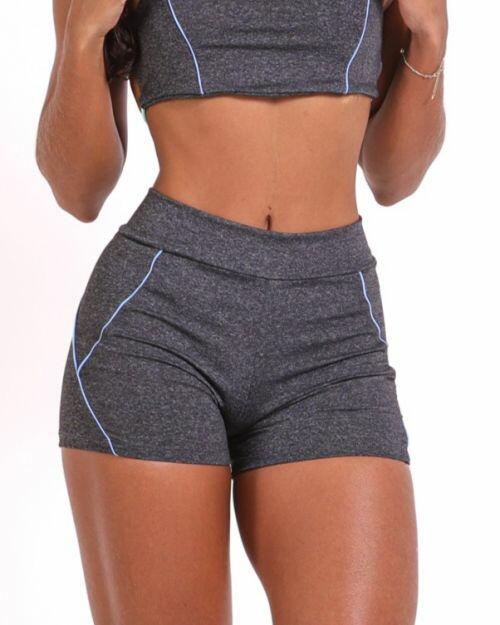 Short Duda Mescla Escuro