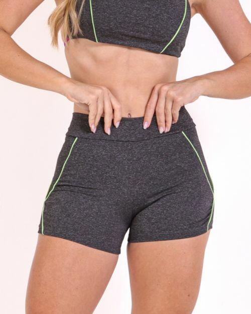 Short Duda Mescla Escuro