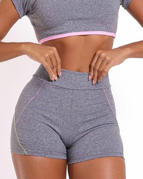 Short Duda Mescla Claro