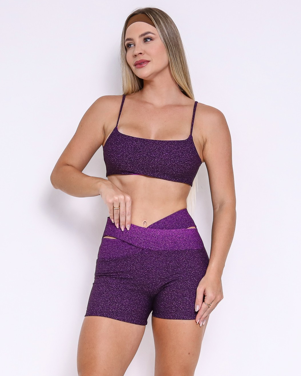 Conjunto Short Cós Cruzado New Degradê + Top Ju
