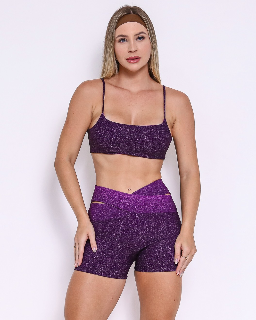 Conjunto Short Cós Cruzado New Degradê + Top Ju