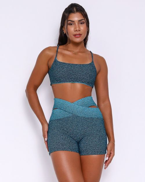 Conjunto Short Cós Cruzado New Degradê + Top Ju