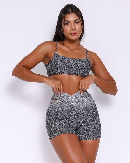 Conjunto Short Cós Cruzado New Degradê + Top Ju