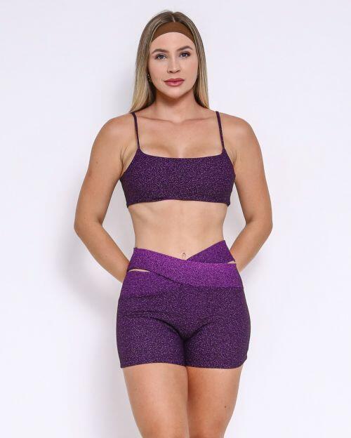 Conjunto Short Cós Cruzado New Degradê + Top Ju