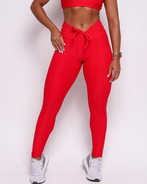 Calça Legging Empina Textura Ondas