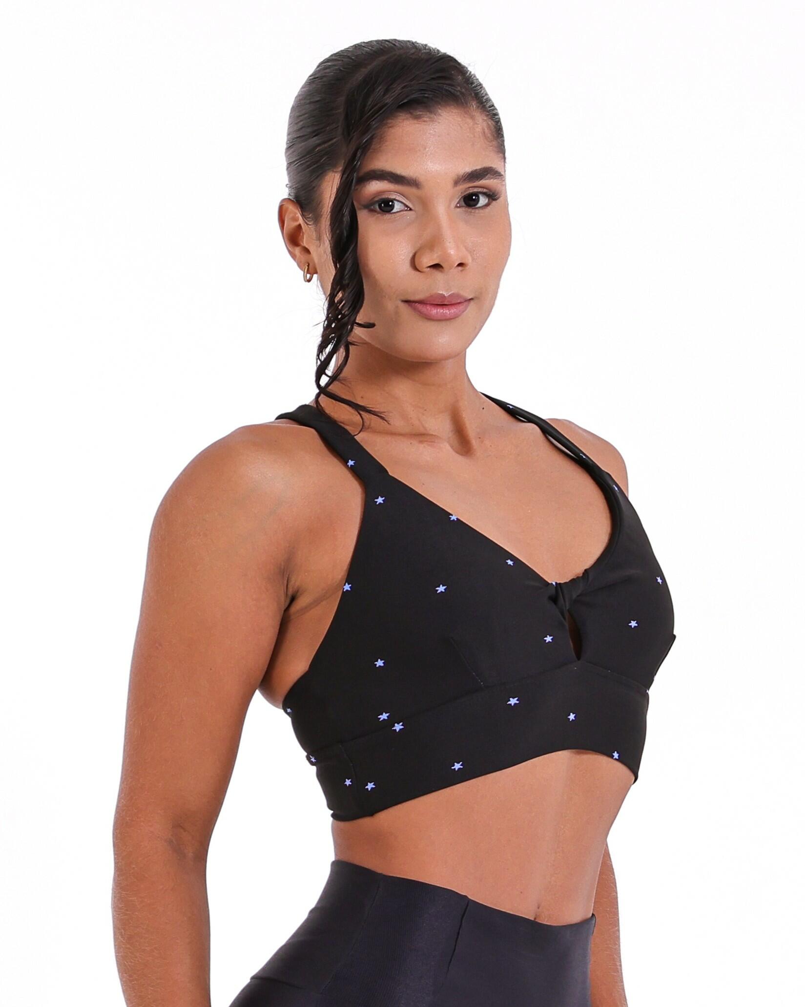 Top Cruzado Degradê Estrelas