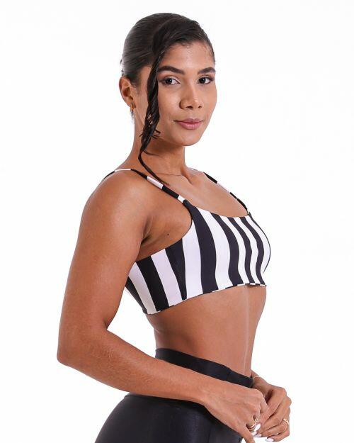 Top Ju Listrado Maxi