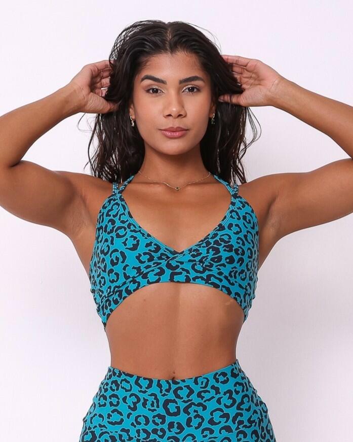 Top Vivi Onça Colors Petróleo