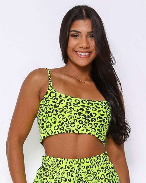 Top Bruna Onça Colors Amarelo Neon