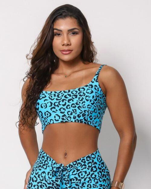 Top Bruna On�a Colors Azul