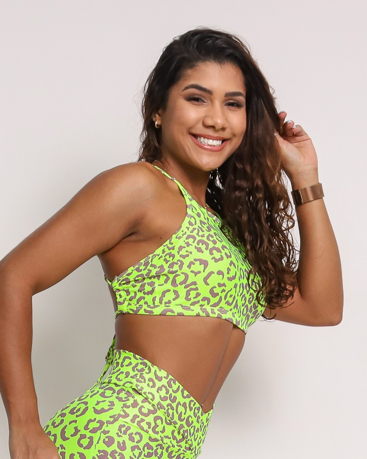 Top Paula Onça Colors Amarelo Zaz