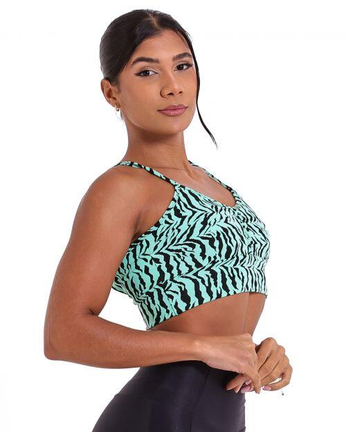 Top B�zios Zebra Verde �gua