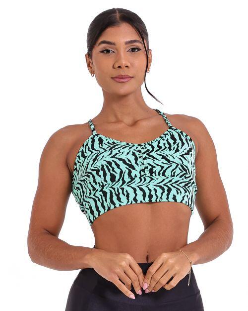 Top B�zios Zebra Verde �gua