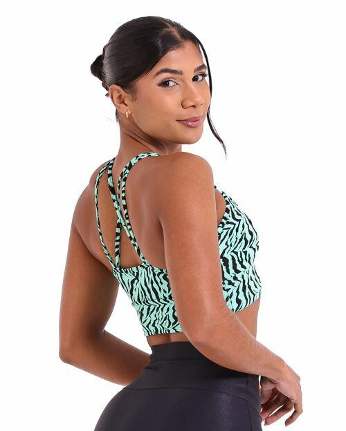 Top Rio Zebra Verde Água